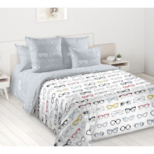 Пододеяльник евро 200х217 см перкаль Зима-лето Очки 1 Пододеяльник евро 200х217 см перкаль Зима-лето Очки 1