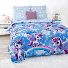 Детское белье 1,5сп бязь Единорожки арт.112