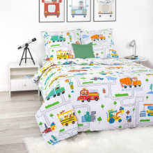 Детское белье 1,5сп поплин Помощник арт.912