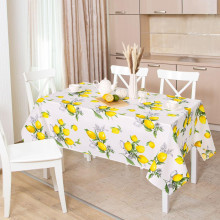 Скатерть 150х145 см рогожка Лимоны