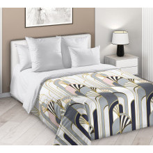 Постельное белье 2 сп/европр. перкаль Ар-деко 1 арт. 3250ЕН