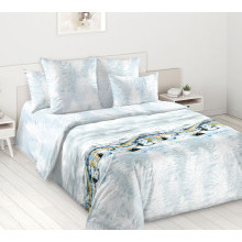 Постельное белье 1,5сп перкаль Снежное сияние 1 арт. 1553ПН