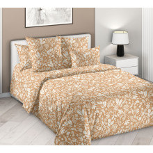 Постельное белье зима-лето 2 сп. с европростыней перкаль Ботаника 1 арт. 3553ПН