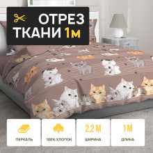 Ткань 1 метр (1 отрез 2,2х1 м) перкаль Томми