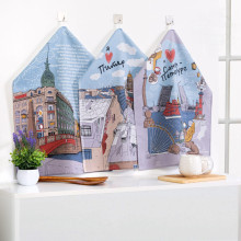 Набор полотенец 45х60 (3 шт) рогожка Белые ночи