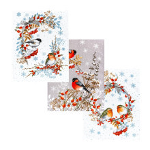 Набор полотенец 45х60 (2 шт) рогожка Музыка зимы