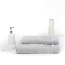 Набор полотенец 50х90 и 70х140 бамбук Бамбук серый