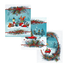 Набор полотенец 45х60 (3 шт) рогожка Огонёк