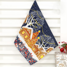 Полотенце 50х70 рогожка Полночь