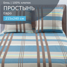 Простынь евро 215х240 см бязь 924 Гермес