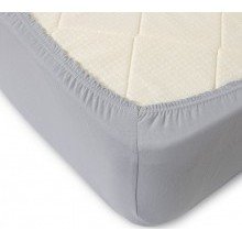 Простыня 160х200 на резинке трикотажная Серый (ТД)