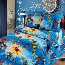 Детское белье 1,5 сп. бязь Трансформеры (АД)