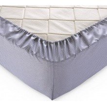 Простыня 200х200 на резинке перкаль Текстура серая