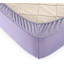 Простыня 90х200 на резинке трикотажная Лиловый