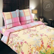Постельное белье Евро стандарт поплин Утренний сад