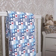 Детское 1.5 сп покрывало 140х200 трикотаж Звезды