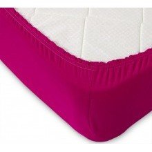 Простыня 180х200 на резинке трикотажная Бордовый