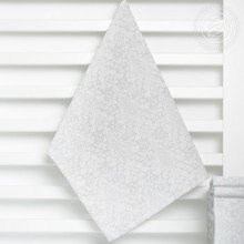 Полотенце 50х70 рогожка Вензель белый Полотенце 50х70 рогожка Вензель белый