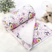 Детское 1.5 сп покрывало 140х200 трикотаж Карапуз розовый