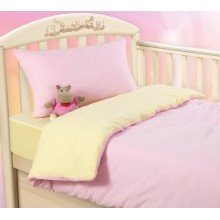Ясельное постельное белье 60х120/рез. трикотаж Ванильное мороженое