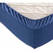 Простыня 120х200 на резинке трикотажная Индиго