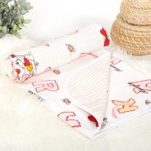 Детское одеяло-покрывало 100х140 трикотаж Буквы