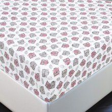 Простынь 60х120 на резинке трикотажная Совы