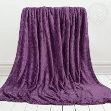 Плед 220х200 флис Роскошь Сирень Плед 220х200 флис Роскошь Сирень