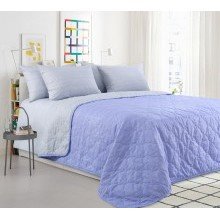 Покрывало 220х210 см перкаль Нежная фиалка