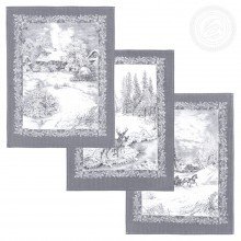 Набор полотенец 45х60 (3 шт) рогожка Сочельник Набор полотенец 45х60 (3 шт) рогожка Сочельник