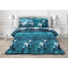 Постельное белье 1,5сп бязь Дельфин