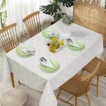 Набор скатерть 220х145 и салфетки 6шт Вензель серый Набор скатерть 220х145 и салфетки 6шт Вензель серый