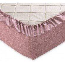 Простыня 200х200 на резинке перкаль Эко коричневый