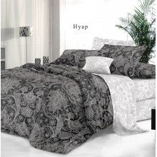 Постельное белье семейное сатин Нуар