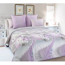 Простынь 220х240 перкаль История любви компаньон арт.002ПЭ