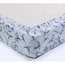 Простыня 90х200 на резинке перкаль Габриэль 4 комп