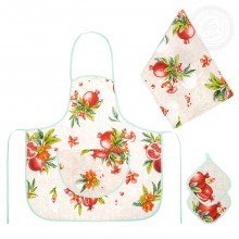 Набор фартук, полотенце и прихватки Вкус граната №3