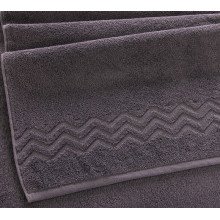 Полотенце 50х90 см махровое (Oqtosh Tekstil) Бремен серый шато