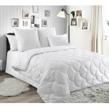 Одеяло евро (200х200 см) перкаль Лебяжий пух всесезонное ОИ