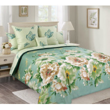 Постельное белье евро сатин (4нав) Каролина (книжка)