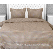 Пододеяльник евро 200х220 см бязь Виши бежевый