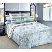 Постельное белье евро сатин (4нав) Морские глубины (книжка)