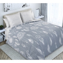 Покрывало стеганое 220х210 см перкаль Ловцы снов