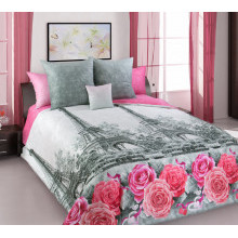 Постельное белье евро сатин (4нав) Ностальжи (коробка)