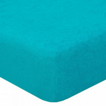 Простыня 90х200 на резинке махровая Незабудка