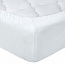 Простыня 90х200 на резинке махровая Подснежник