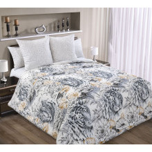 Постельное белье 2сп поплин Белый тигр арт. 2150ЛН