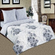 Постельное белье 1,5 сп/рез. простыня 140х200 поплин Лунная соната