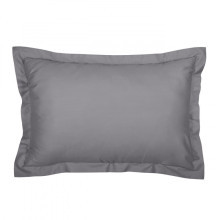 Наволочки 50х70 сатин (2шт) на молнии Графит