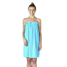 Махровое парэо для бани женское Бирюзовый Махровое парэо для бани женское Бирюзовый